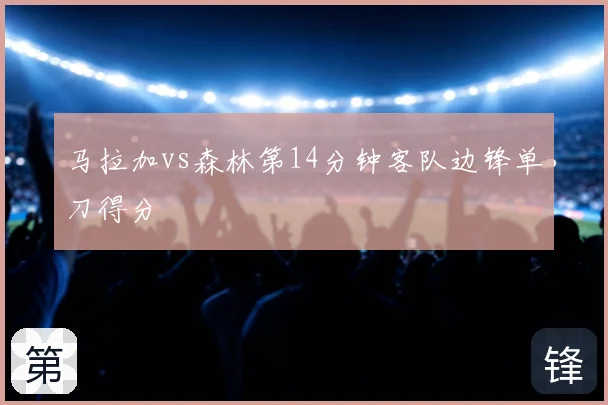 马拉加vs森林第14分钟客队边锋单刀得分